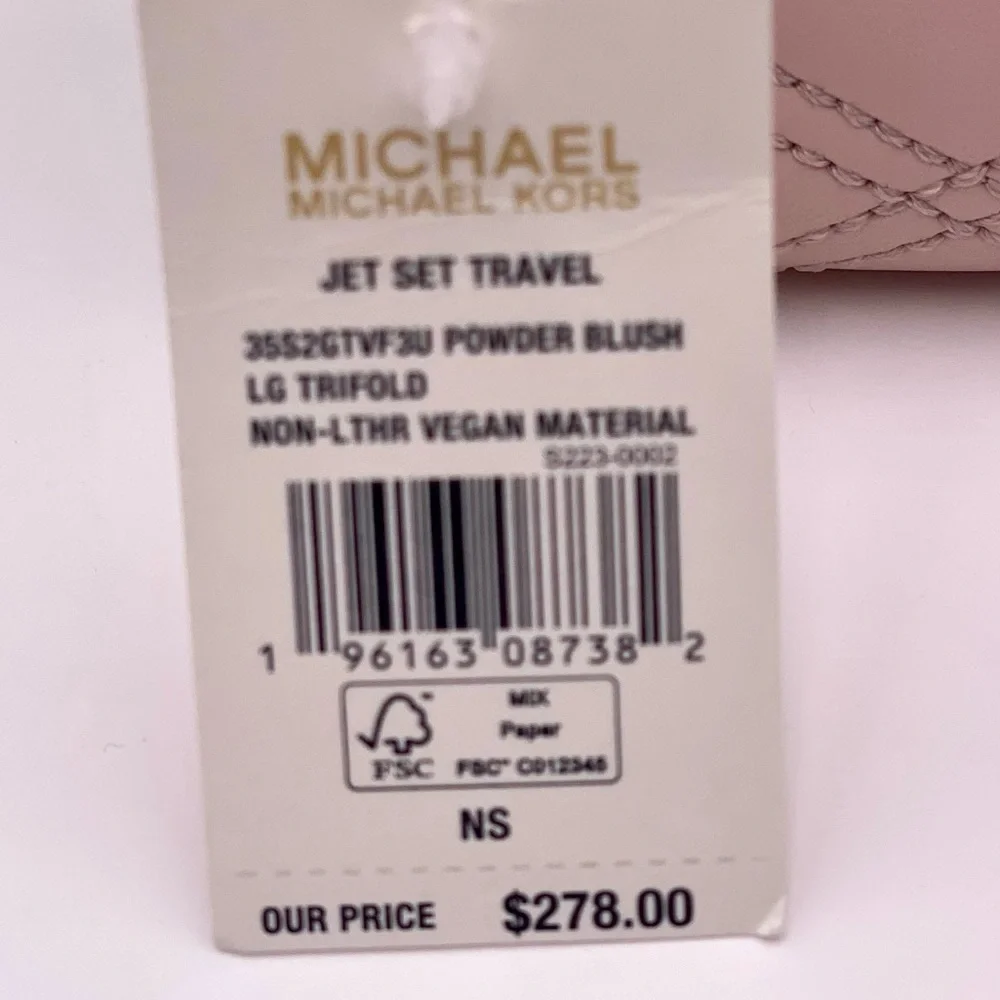 Michael Kors Large Trifold Wallet Pink